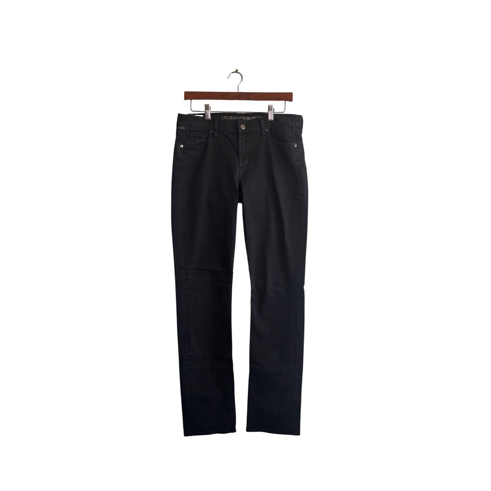 Citizens of Humanity Elson Straight Leg‎ Black Jeans 1306-1405 Womens 30